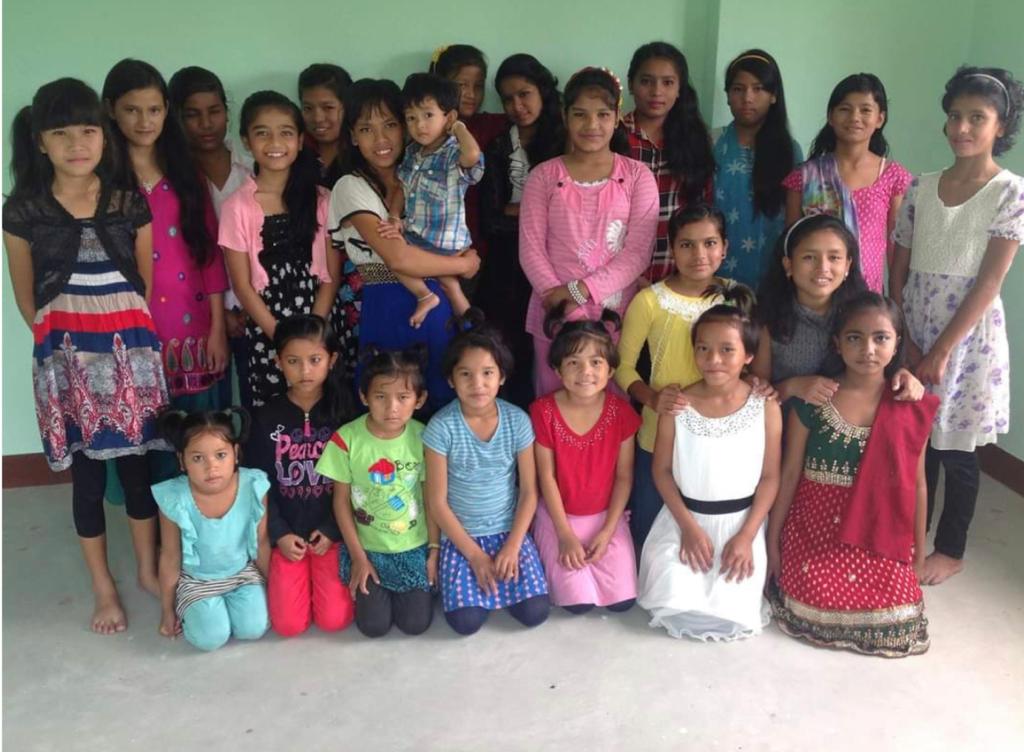 Nepal CYMA orphan girls group photo